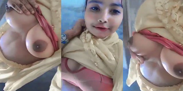 Dehati virgin girl showing her round boobs